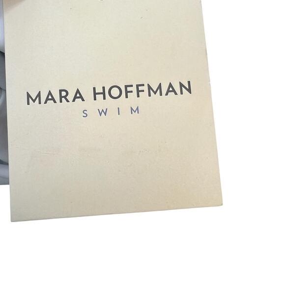 Mara Hoffman Idalia One Piece Swimsuit Colorblock‎ Black White Size Small - Picture 9 of 13